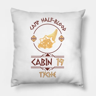 Cabin #19 in Camp Half Blood, Child of Tyche  – Percy Jackson inspired design Pillow