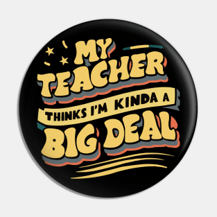 Retro Motivational Teacher Student T-Shirt Funny Student Tee Pin