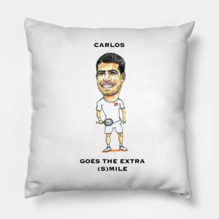 Carlos Alcaraz caricature Pillow