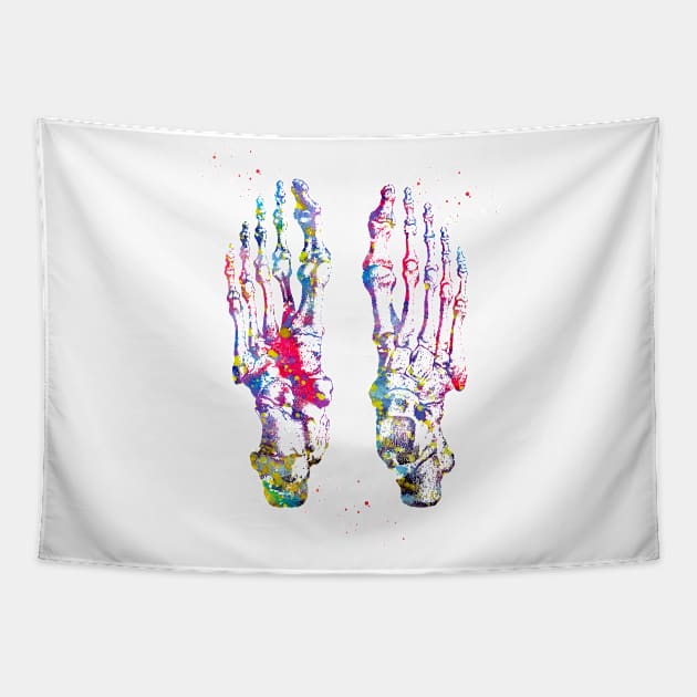 Foot Bones Tapestry by erzebeth