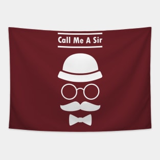 Call Me A Sir Mustache Ideology Handlebar Moustache Best Dad Gift Tapestry