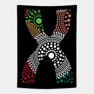 X Aboriginal Letter Tapestry