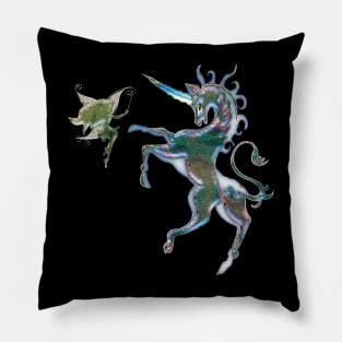 Wonderful unicorn with fairy Pillow