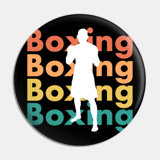 Boxing shirt in retro vintage style - gift for boxing lovers Pin