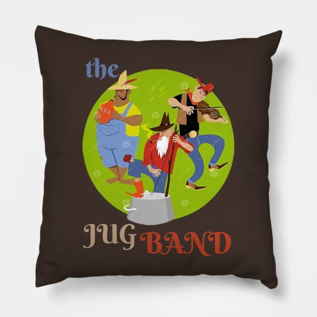 the jug band Pillow by PatBelDesign