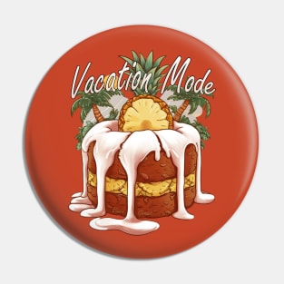 Vacation Mode Swinger Lifestyle Pineapple tropics vacation Pin