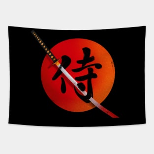 Samurai Kanji Tapestry