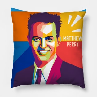 matthew perry geometric pop art Pillow