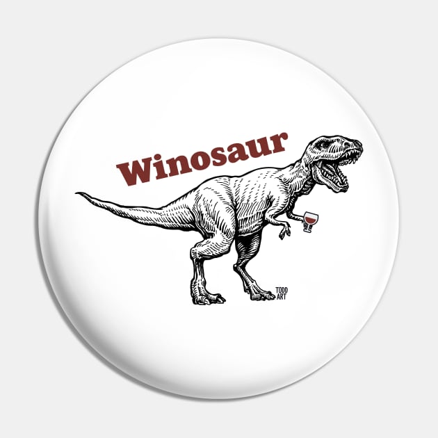 WINOSAUR Pin by toddgoldmanart