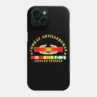 Combat Artilleryman Badge - Vietnam Vet w VN SVC Phone Case