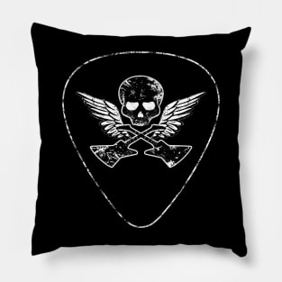 Guitar Pick Skull Pillow