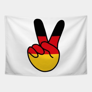 Germany Flag V Sign Tapestry