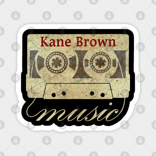 cassette tape vintage Kane Brown Magnet by ElaCuteOfficeGirl Waving Hand
