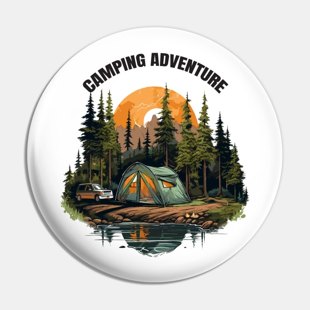 Camping Adventure Pin by Yopi