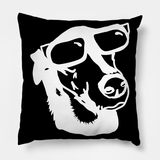 Cool dog Pillow by Antiope