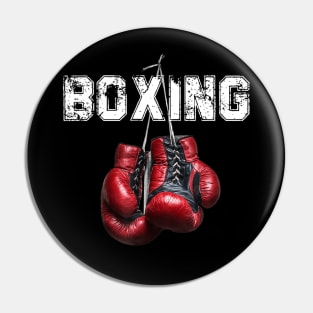 Funny Boxing T-Shirt - I Love Boxing Pin