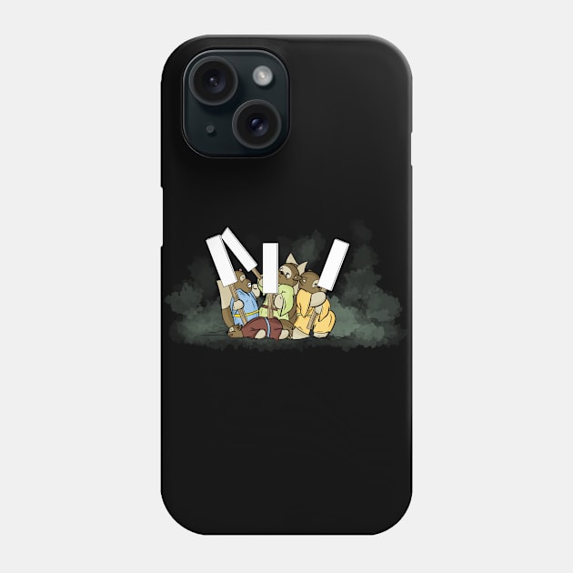 Tanuki on strike Phone Case by Ukiyograph