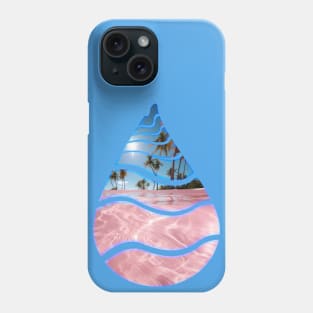 Pink sand summer drop Phone Case