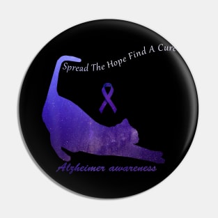 Alzheimer Awareness Spread The Hope Find A Cure Gift Pin