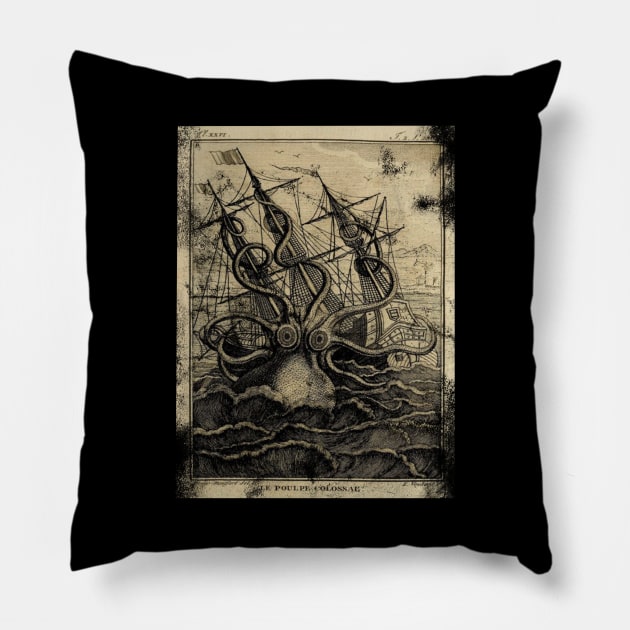 Octopus battle Pillow by leojohnart@gmail.com