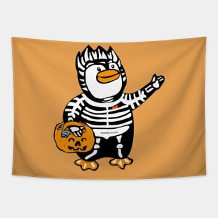 Trick or Treat Penguin Tapestry