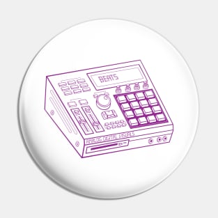 Beat Maker (Violet Lines) Analog / Music Pin