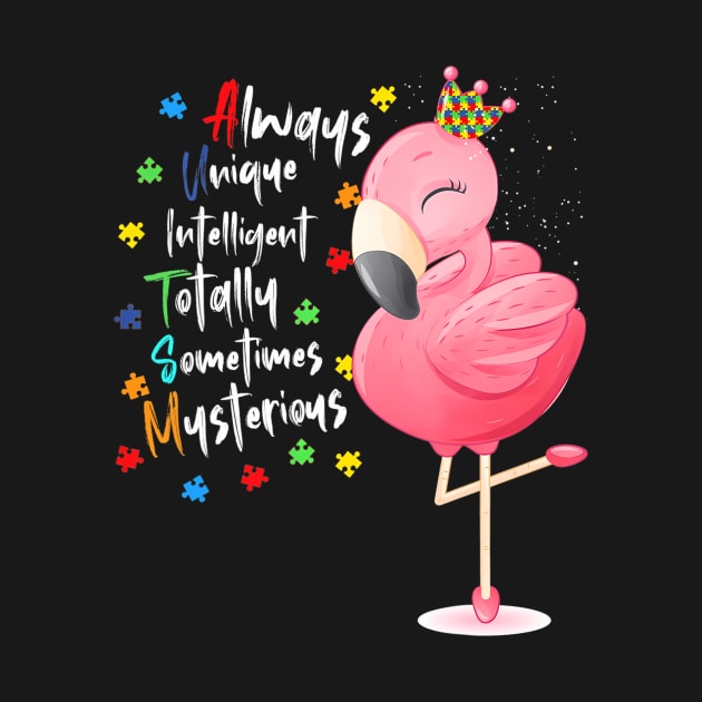 inspirational quote Autism Awareness Flamingo Mom child by mccloysitarh