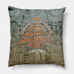 Ancient Karnak Temple: Luxor, Egypt V04 Pillow