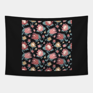 Beautiful Australian Native Floral Pattern - King Protea Tapestry