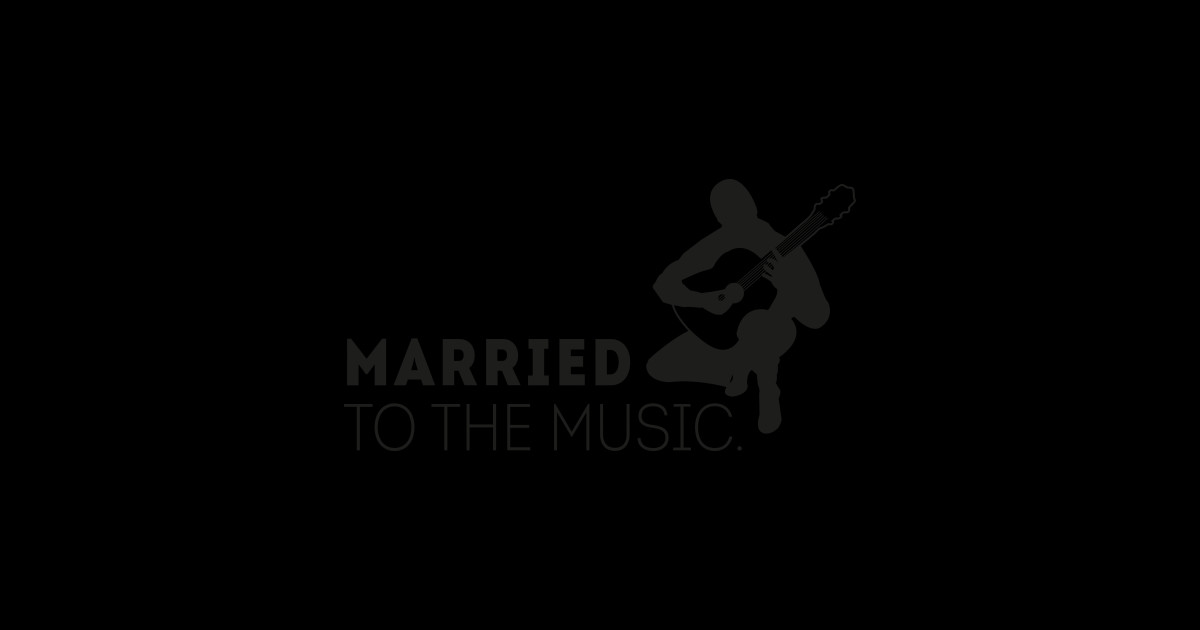 Married to the music Music Sticker TeePublic