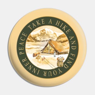 Desert Mountains - Take A Hike And Find Your Inner Peace Pin