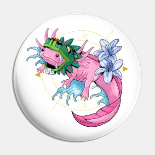 mayan axolotl Pin