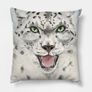 snow leopard Pillow