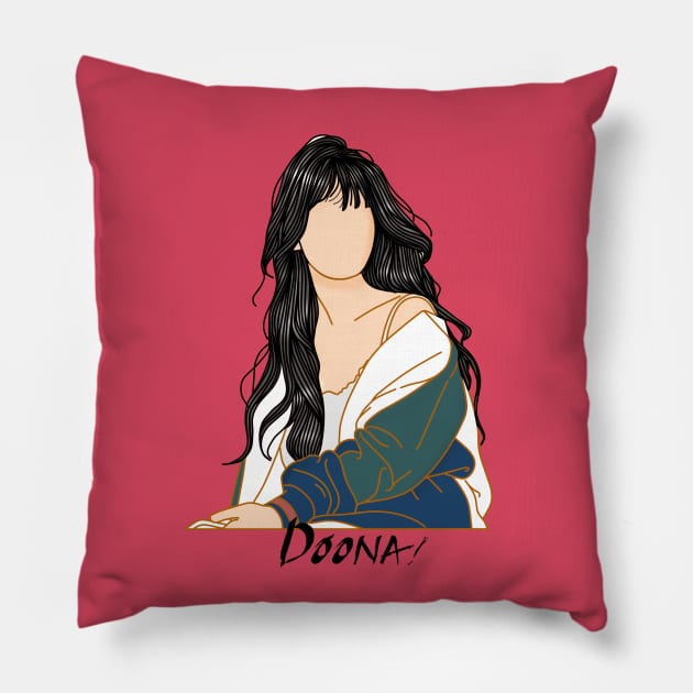 Doona Kdrama Art Pillow by ArtByAzizah