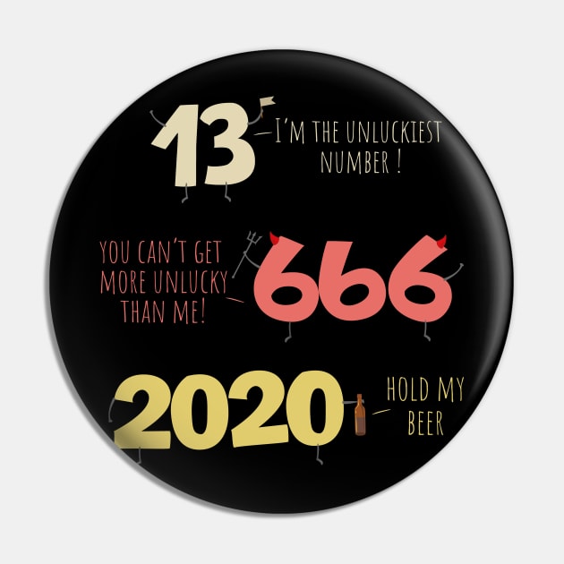 Battle of the Unlucky Numbers 2020 Pin by NerdShizzle