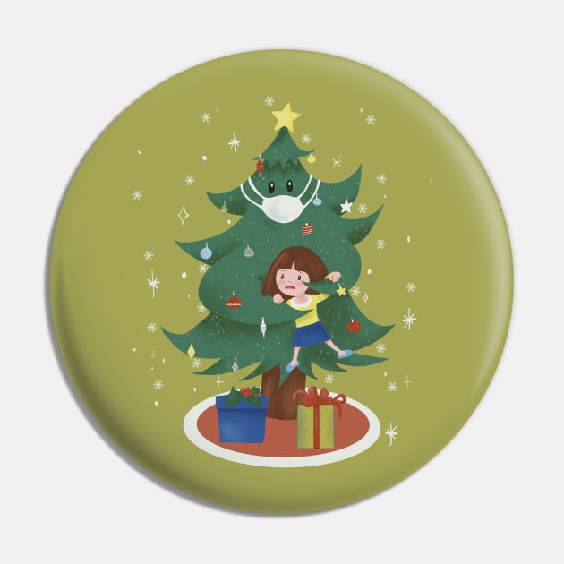 Funny Christmas tree special COVID Pin by Mimie20