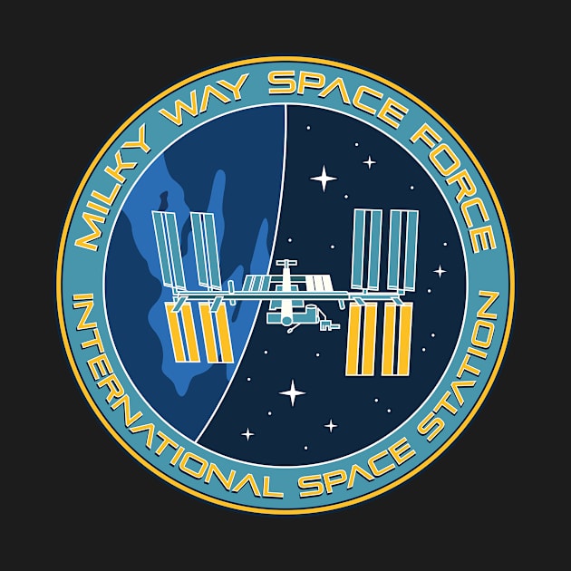 Milky Way Space Force Series - ISS by The Antlered Wolf