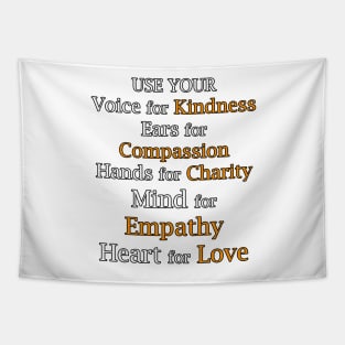 Anti-Bullying Movement Kindness Inspirational Quote Unite Day Gift Anti Bullying Gifts Tapestry