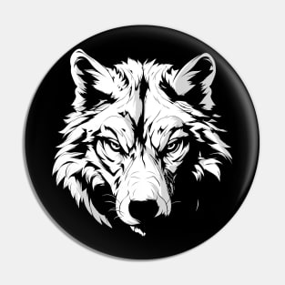 wolf face Pin