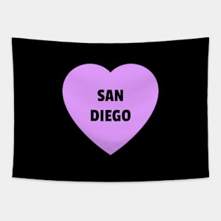 I love San Diego - Heart Tapestry