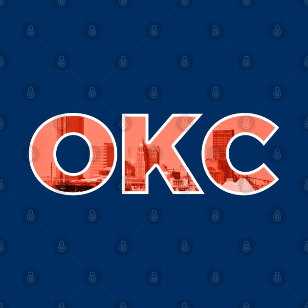 Oklahoma City Thunder OKC Skyline by StupidHead