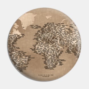 The World Map of Small Towns Pin