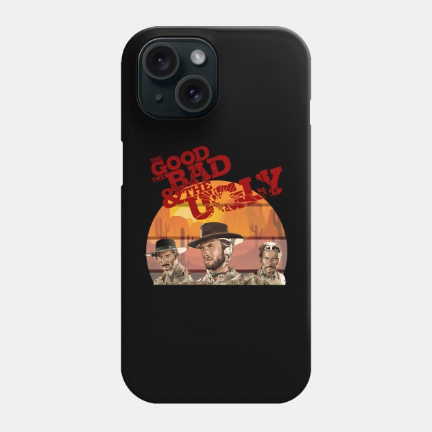 The Good The Bad and The Ugly War Phone Case by Purwoceng