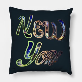 New York Print Pillow