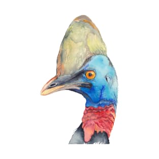 Cassowary - Australian flightless bird watercolour T-Shirt