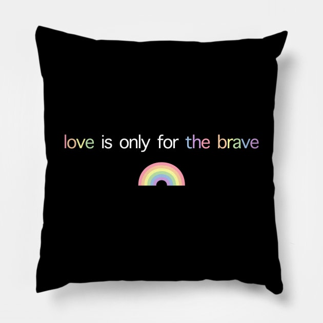 Brave Louis Tomlinson Rainbow Pillow by xxkristen