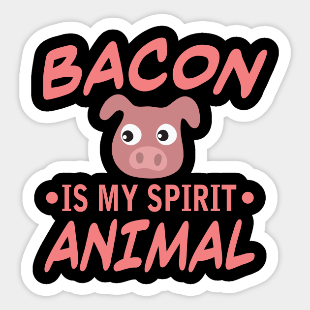 Bacon Pig Cute Spirit Animal Ham Cartoon Bacon Lover Aufkleber Teepublic De Most relevant best selling latest uploads.
