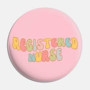 Colorful Registered Nurse Pin