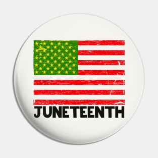 Juneteenth //// Vintage Style Flag #2 Pin