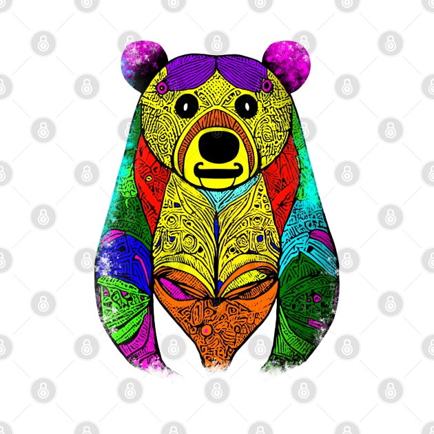 Bear rainbow multicolor by Upper East Side